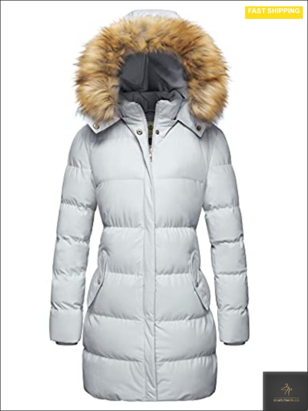 Women's Winter Long Puffer Coat Thickened Warm Parka Jacket with Hood